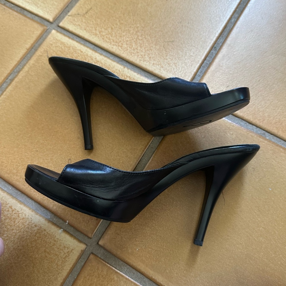 Fornarina Black High Heel Mules